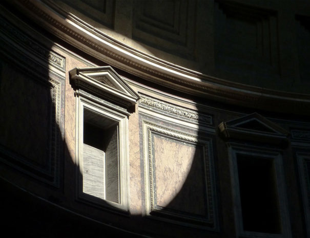 light inside the Pantheon
